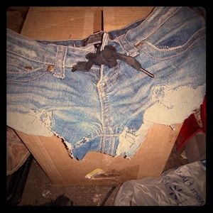 Karma blue sexy short shorts